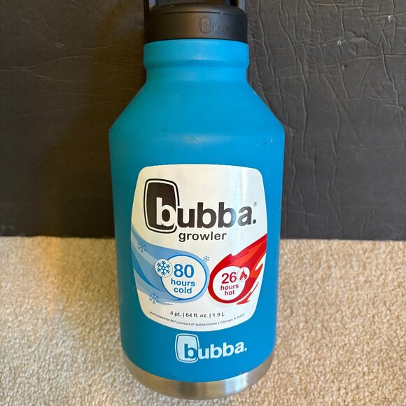 Bubba Growler 64 oz Water Bottle Wide Mouth Aqua - Picture 1 of 4
